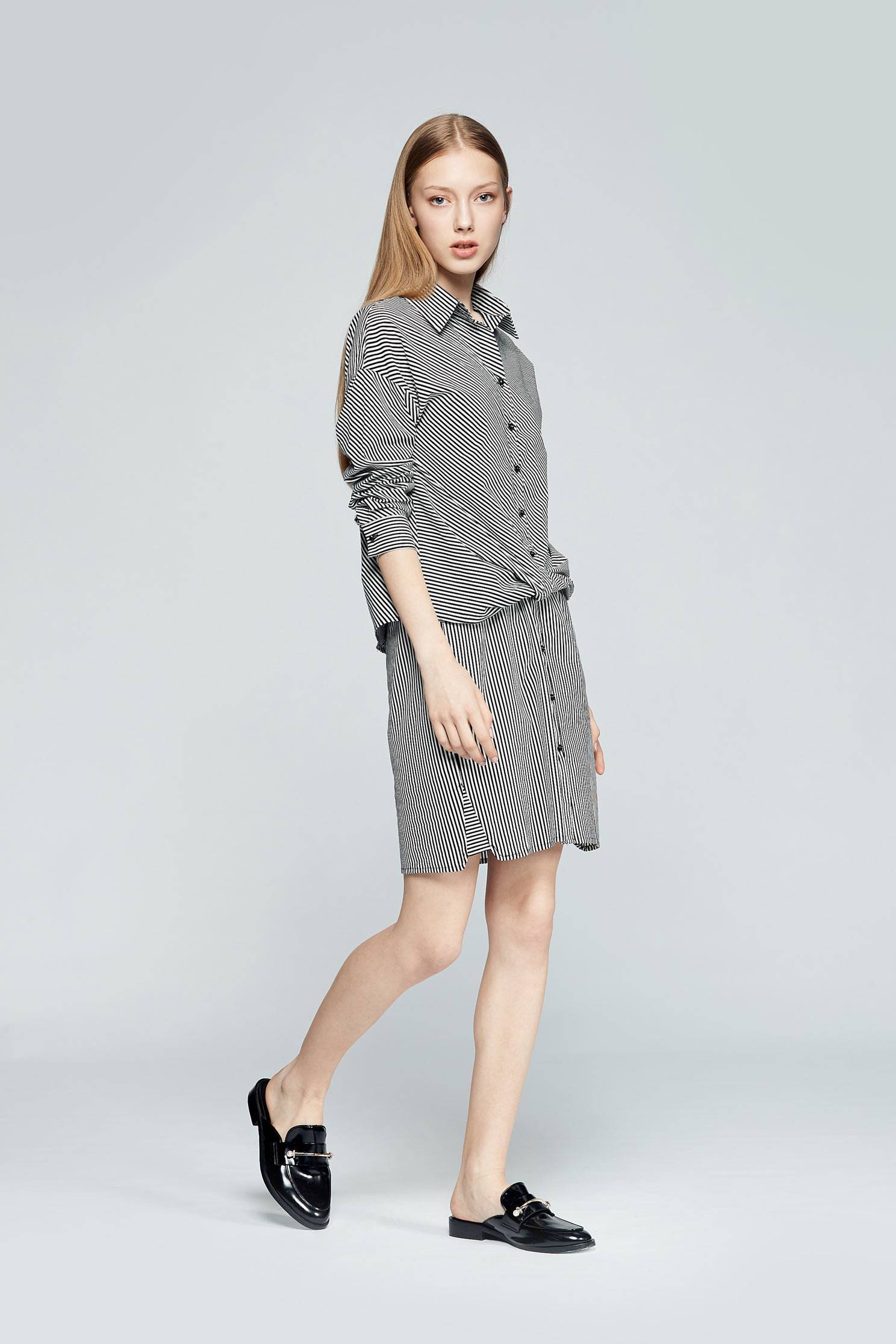 Striped design dress