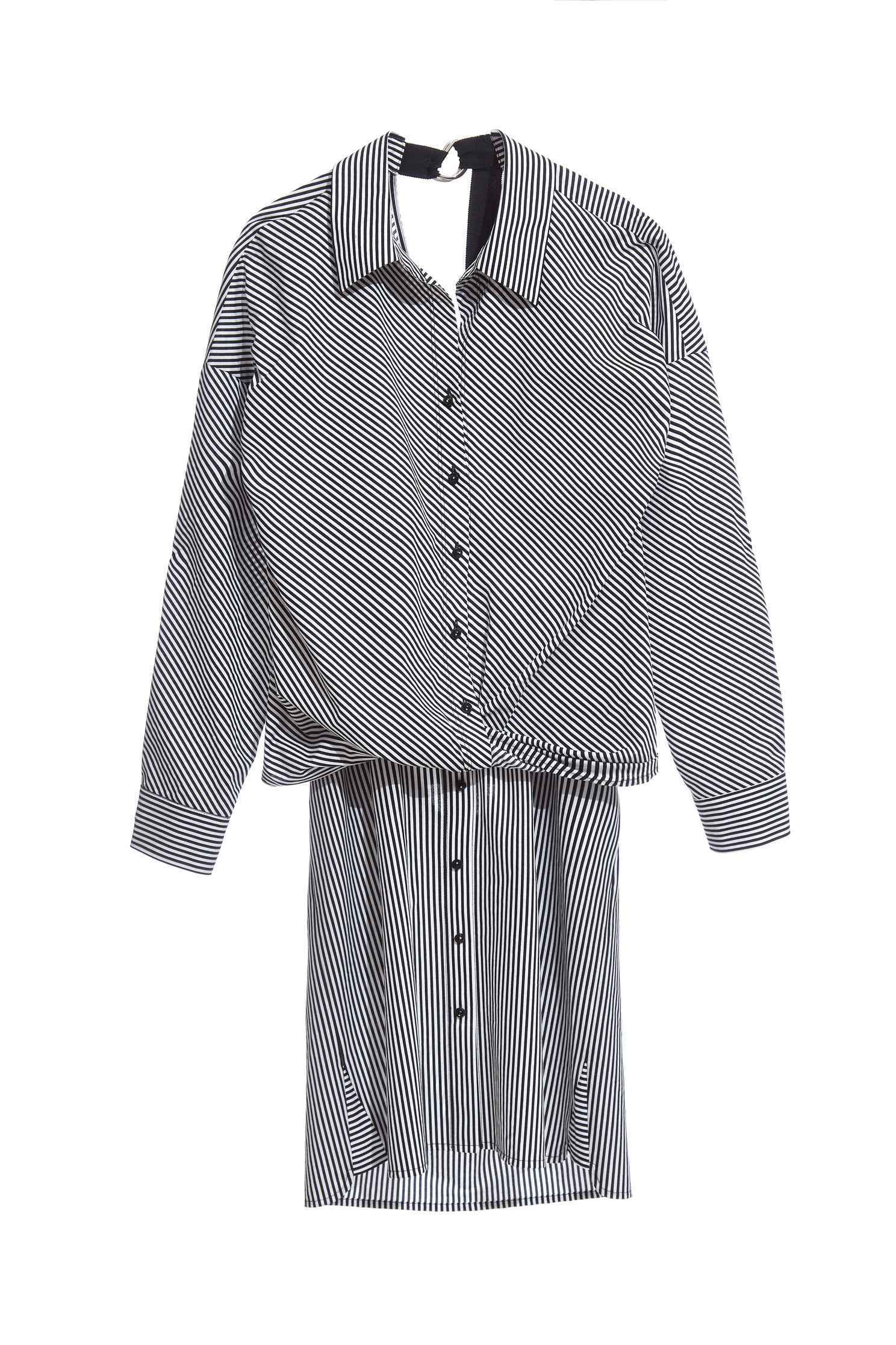 Striped design dress