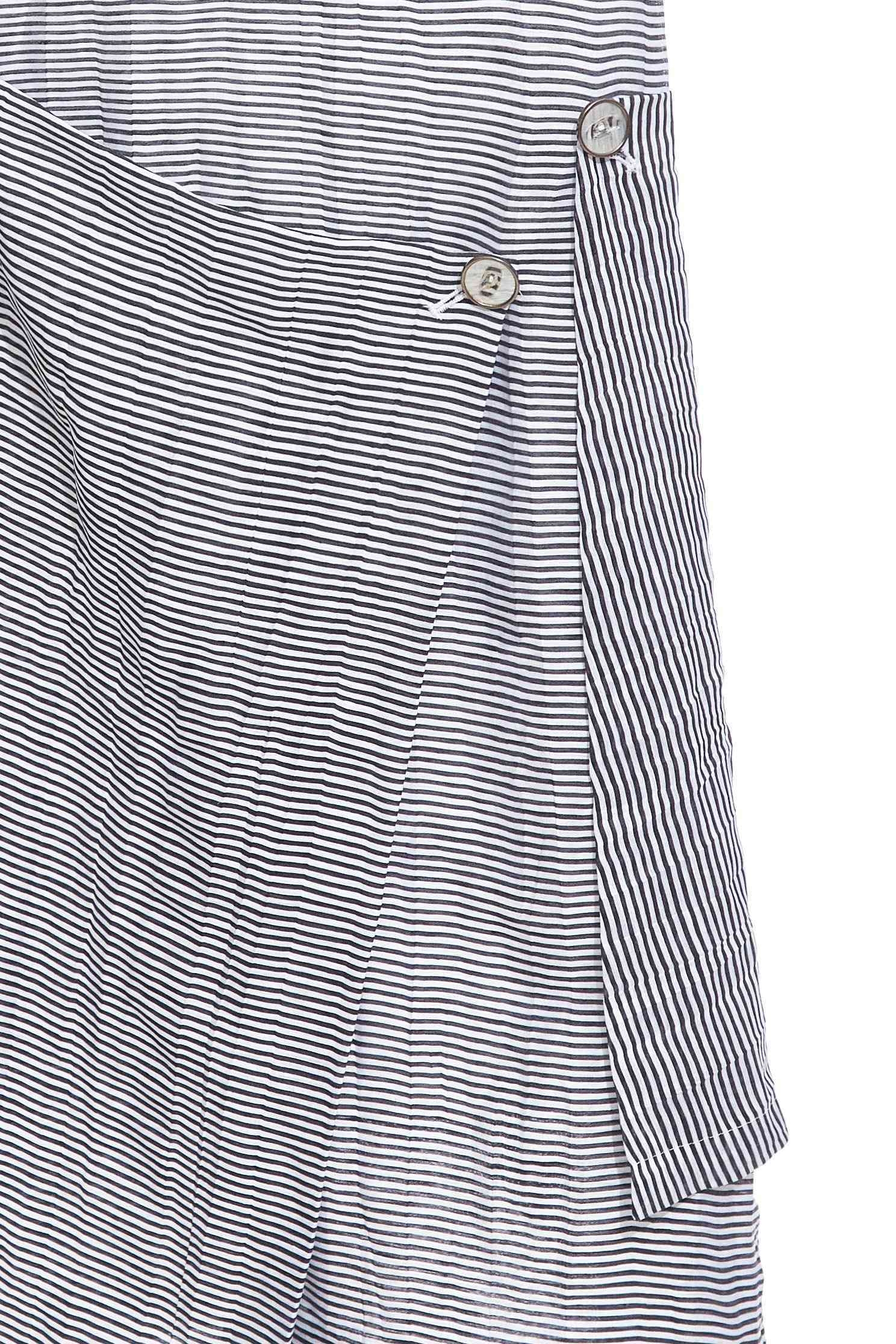 Striped irregular design dress