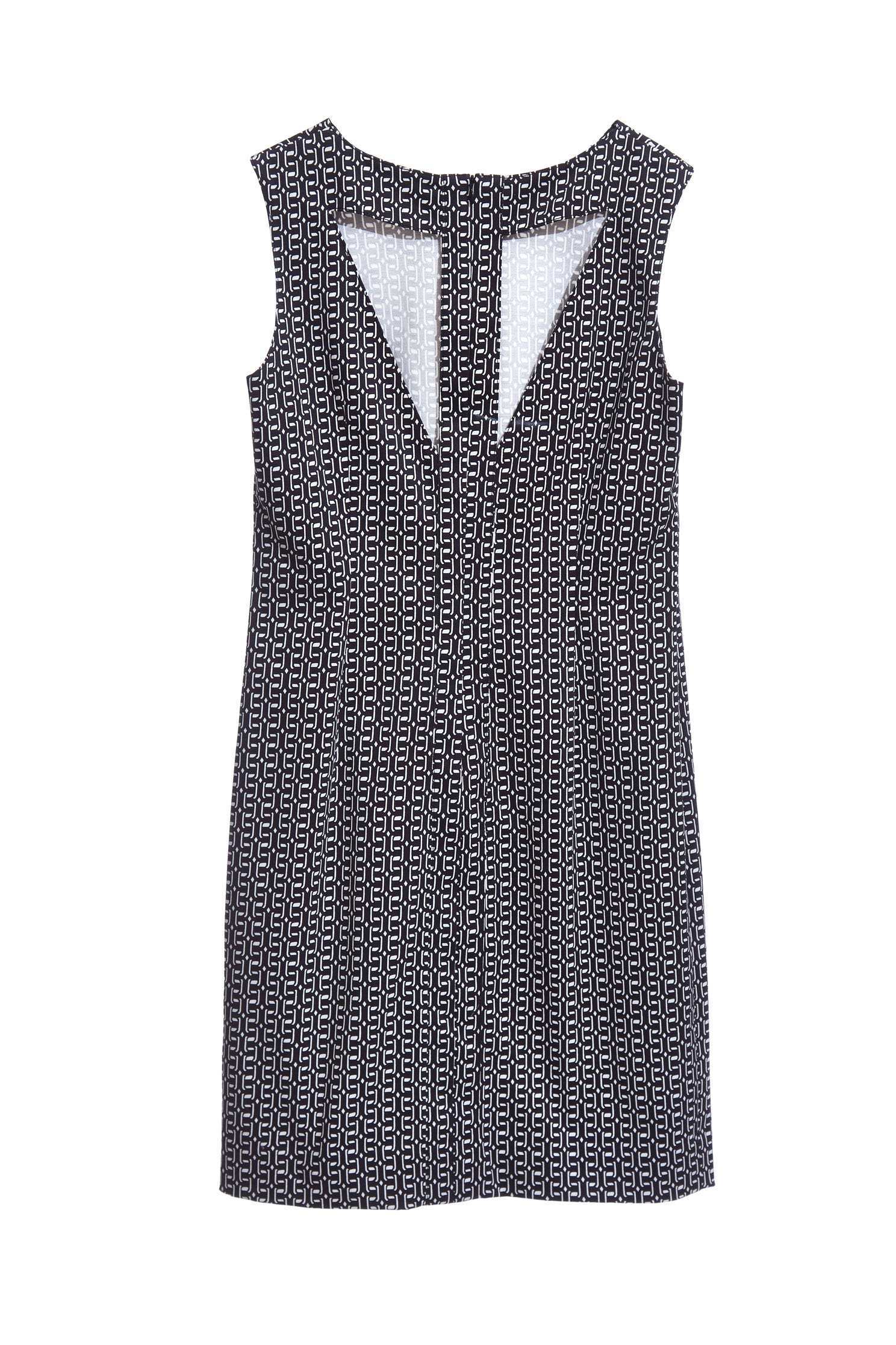 Chain totem sleeveless dress