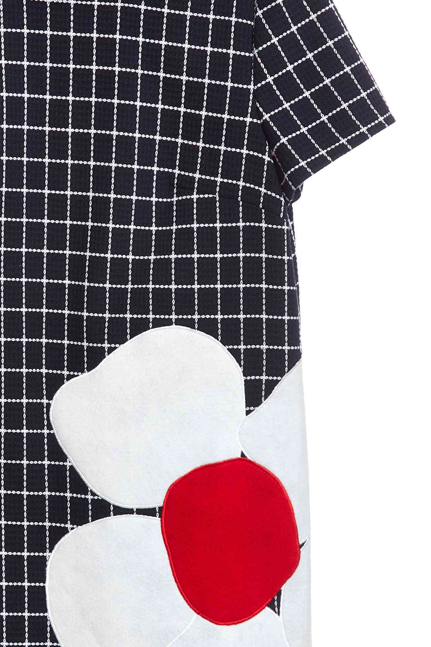 Navy blue england checkered dress