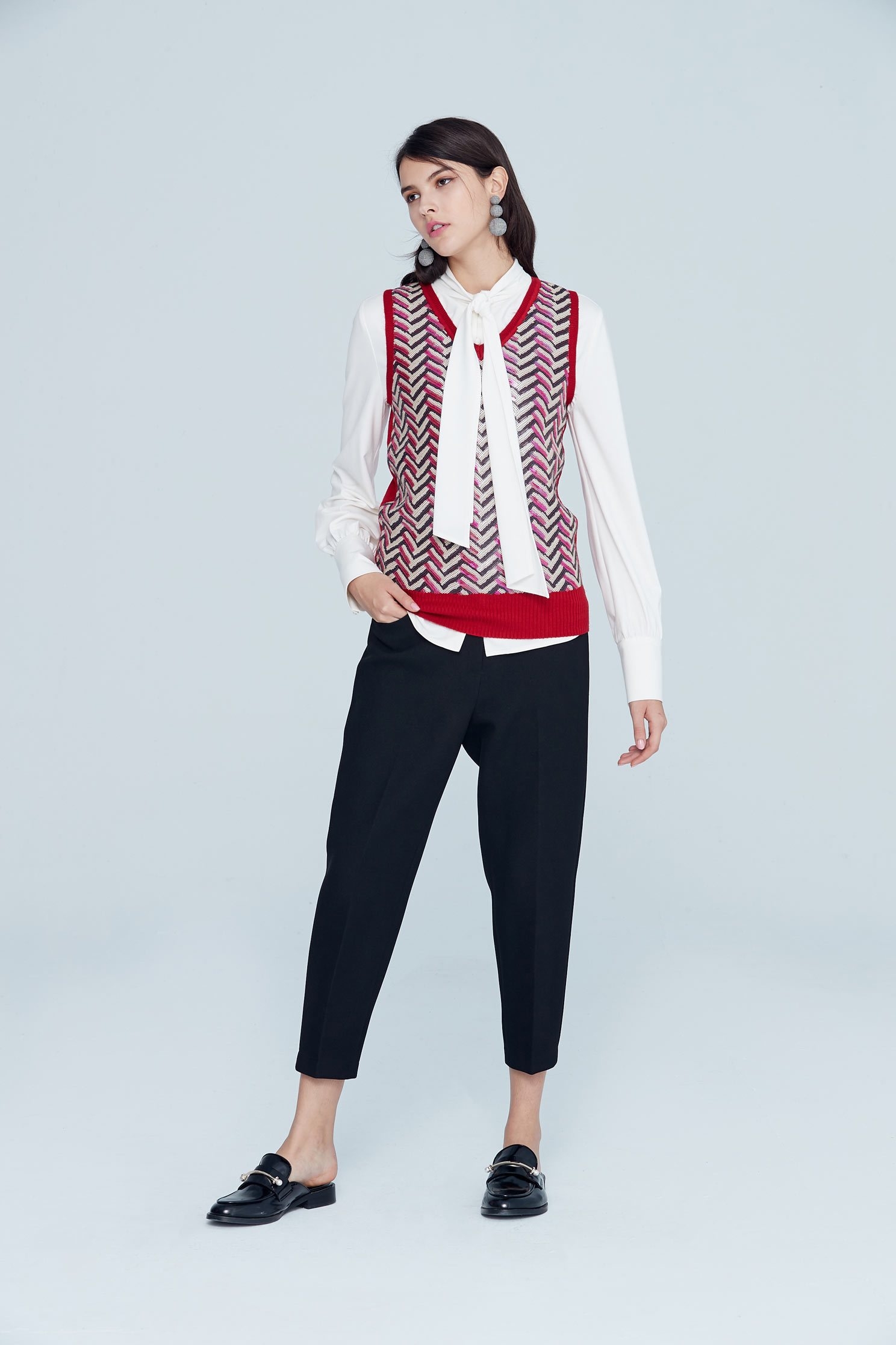 Color matching classic vest