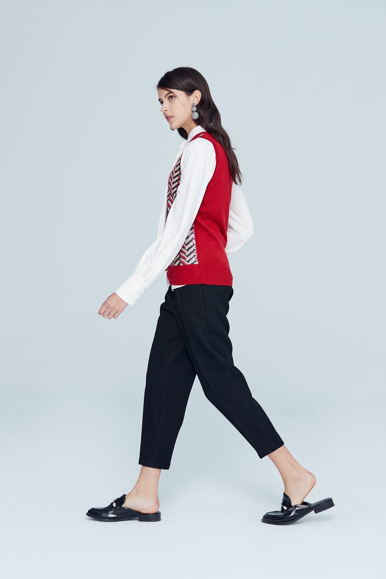 Color matching classic vest