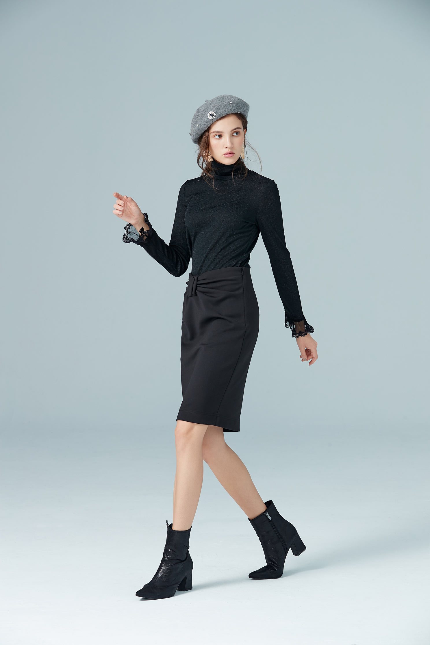 lace spliced blouse