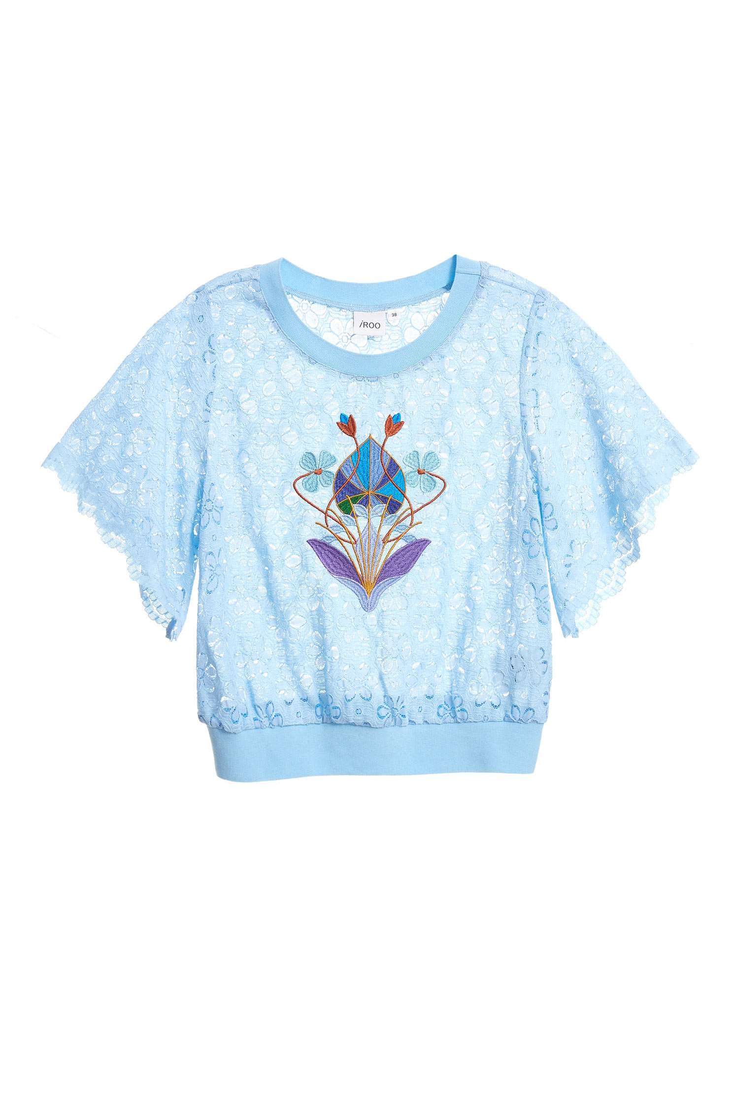 Full lace three-quarter sleeve top