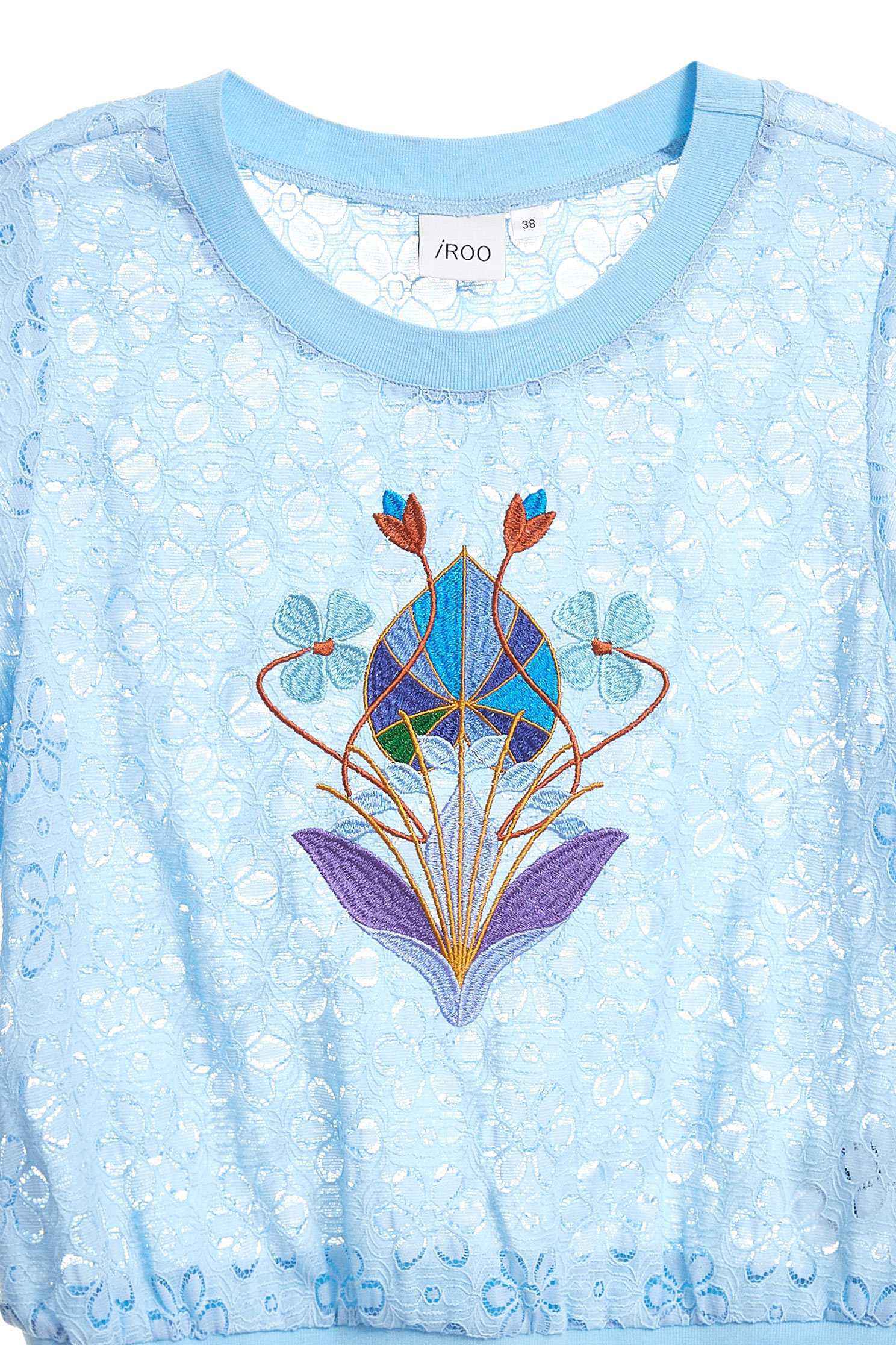 Full lace three-quarter sleeve top