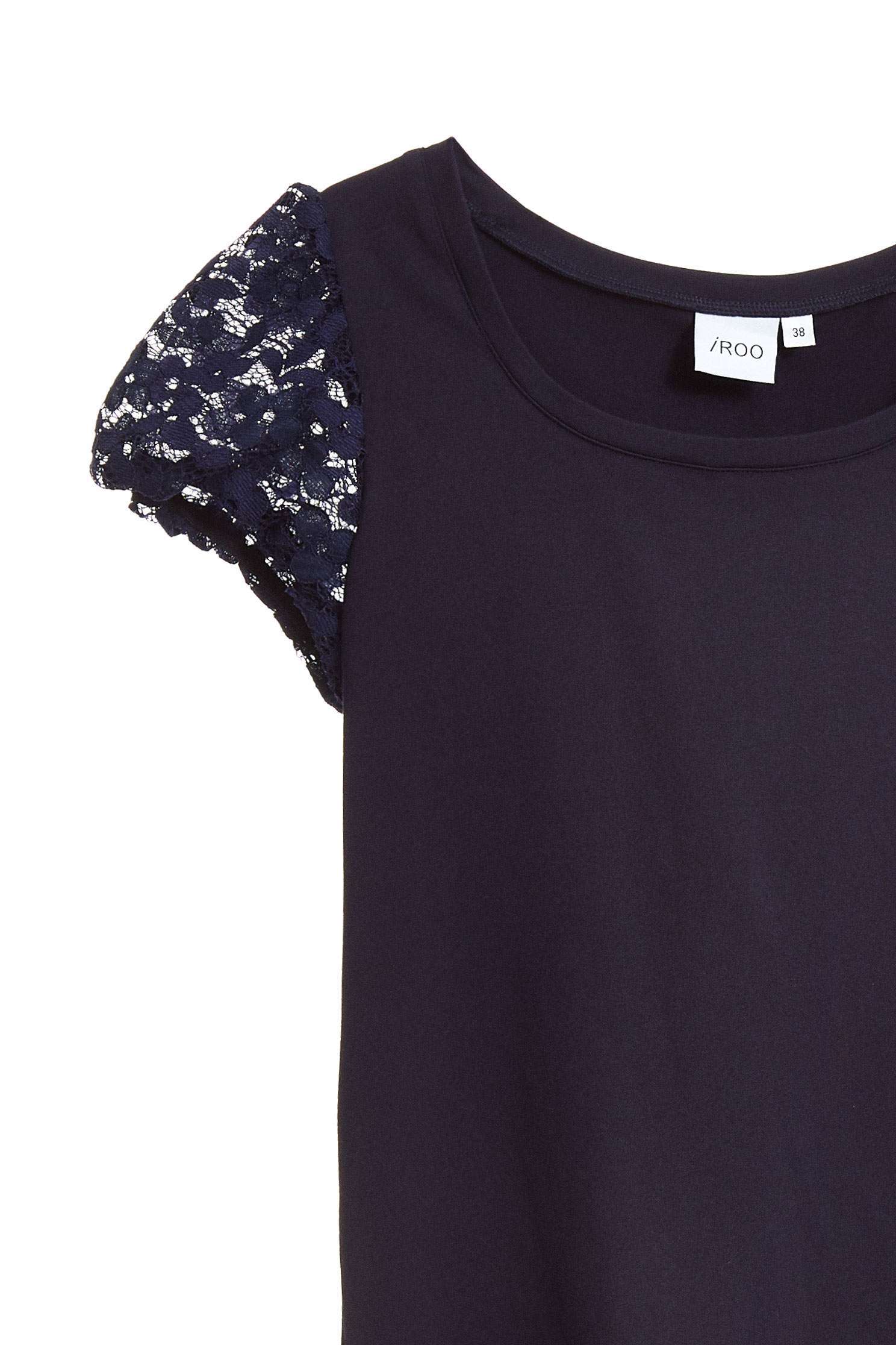 Lace sleeve fashion short-sleeved top