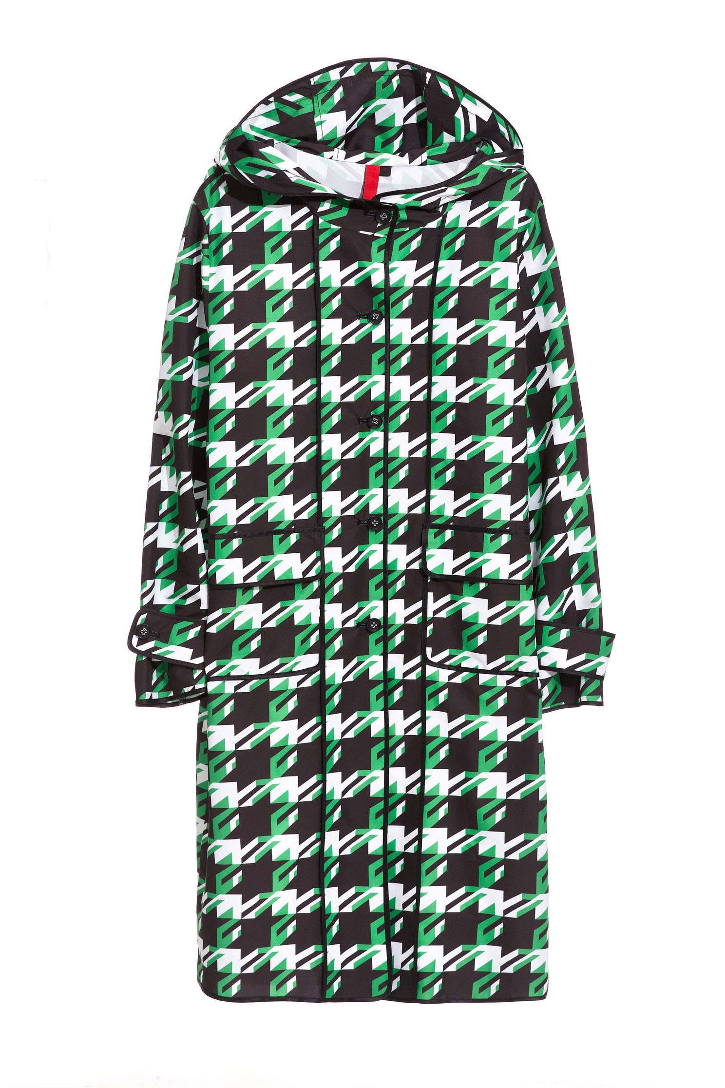 Houndstooth Pop Design Long Sleeve Jacket