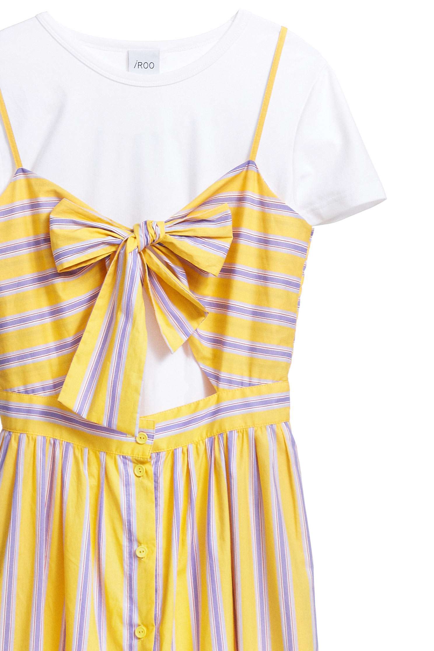Bright striped design dress