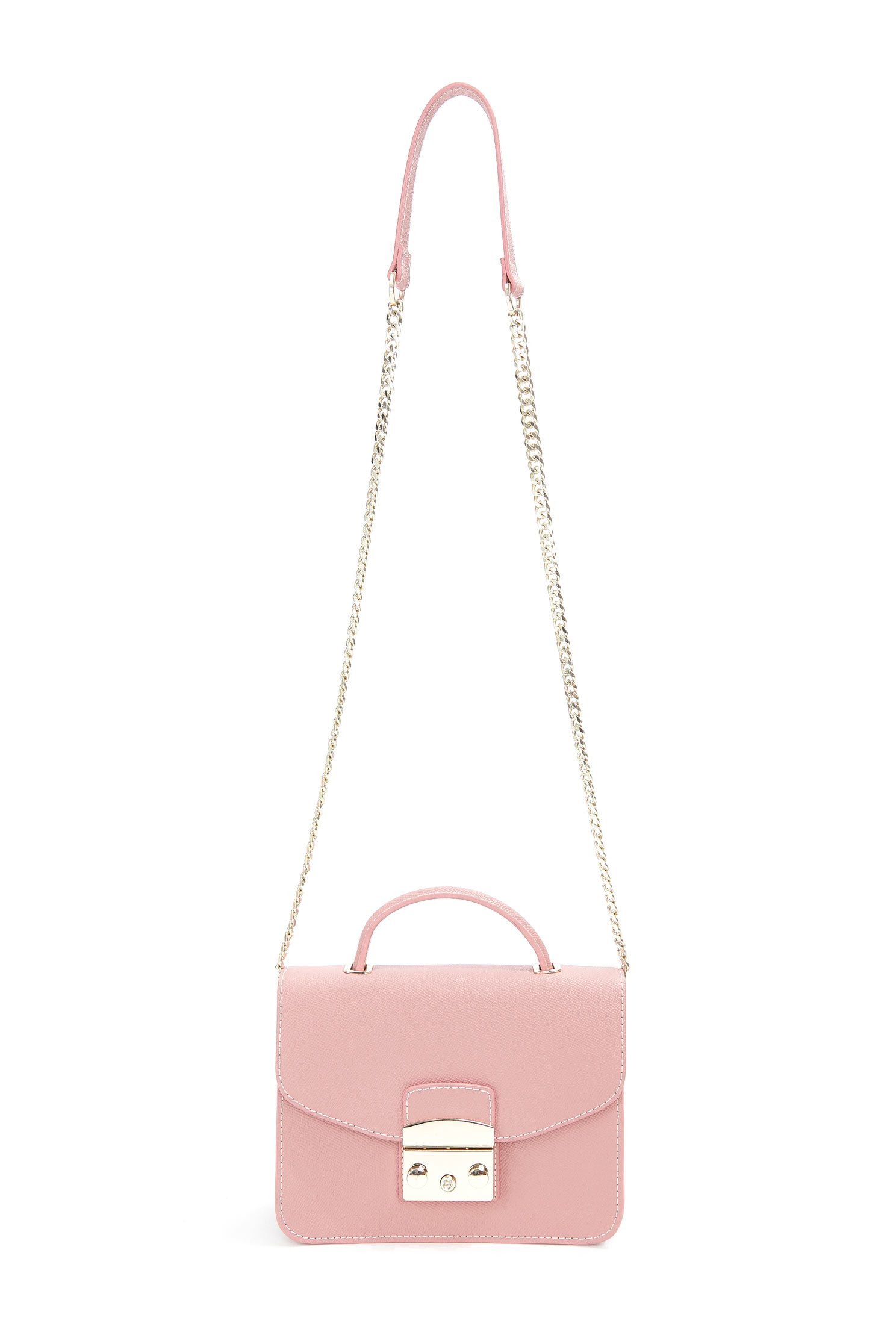Elegant metal chain shoulder bag