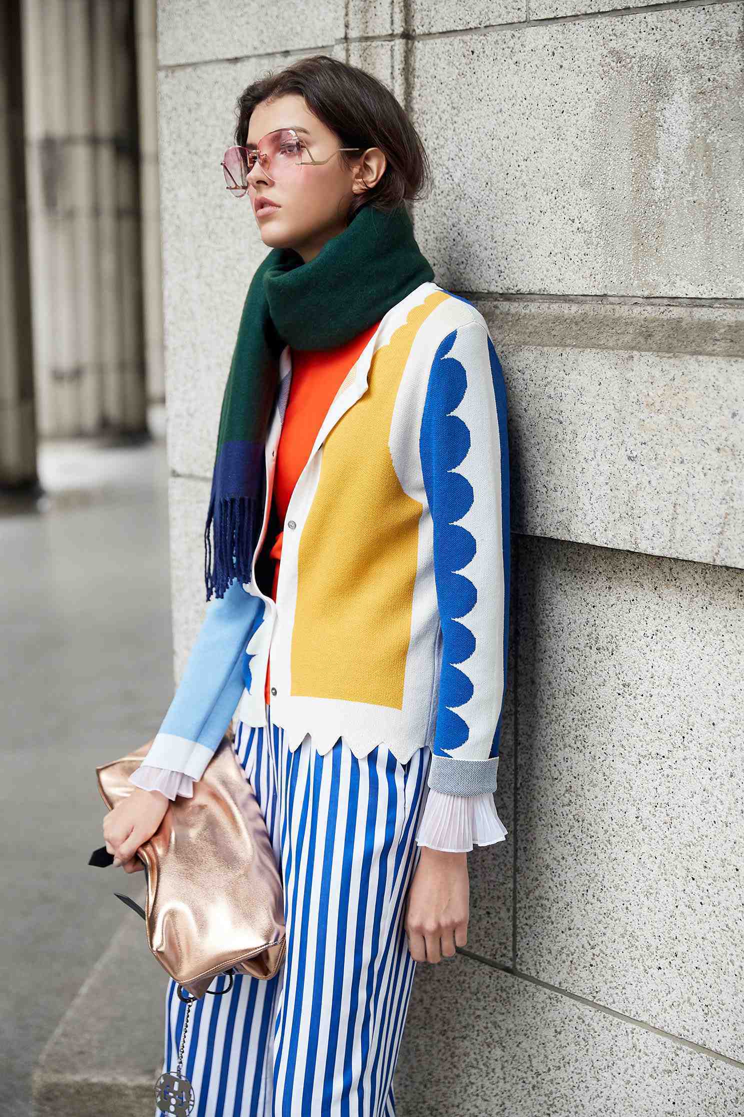 Color matching scarf