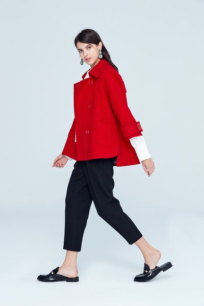 Elegant lapel classic jacket