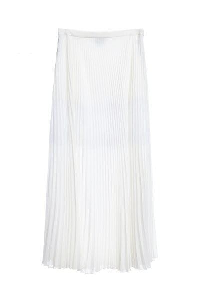 Elegant pleated maxi-skirt
