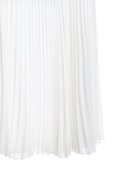 Elegant pleated maxi-skirt