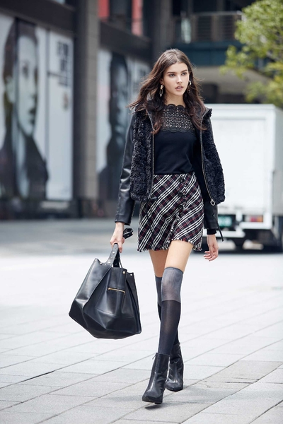 Vintage plaid classic design shorts