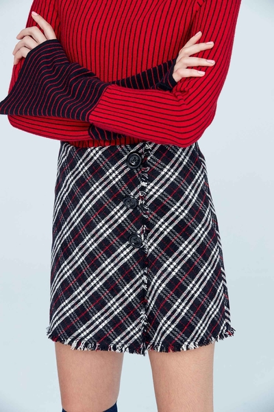 Vintage plaid classic design shorts