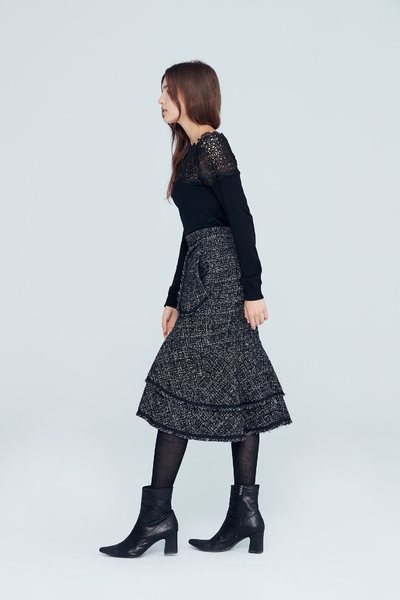 Elegant classic design long skirt