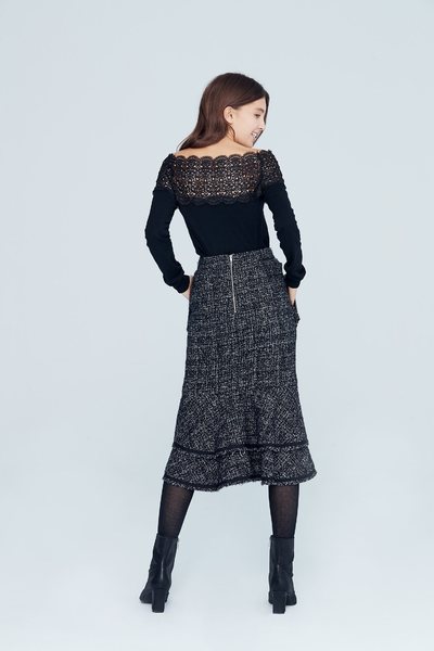 Elegant classic design long skirt