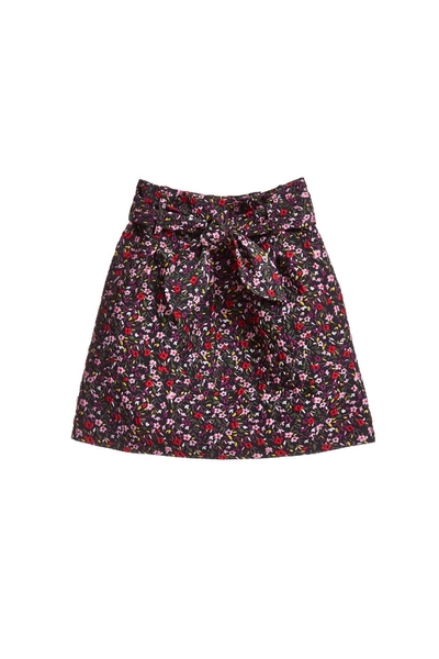 Retro floral totem mini skirt