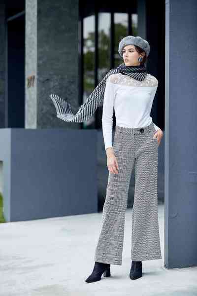 Houndstooth trousers