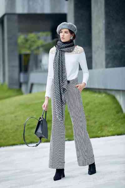 Houndstooth trousers