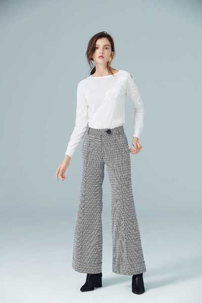 Houndstooth trousers