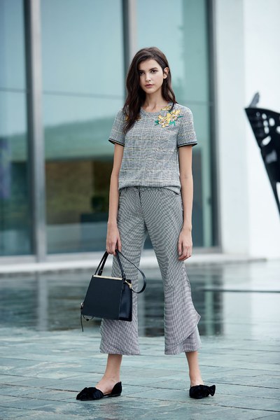Classic wavy popular checkered pants