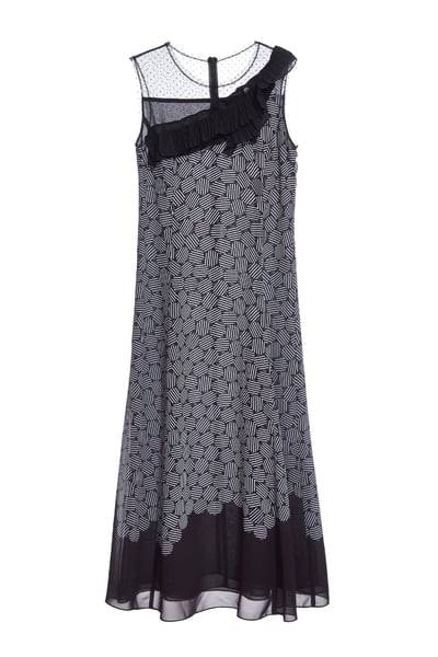 Charming solid flounce dress