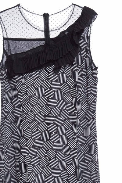 Charming solid flounce dress