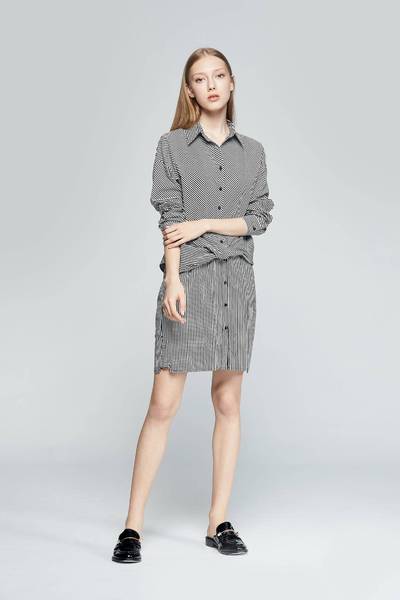 Striped design dress