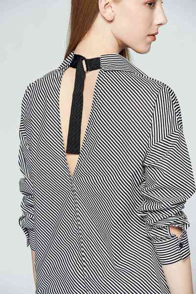 Striped design dress