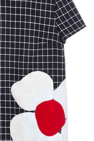 Navy blue england checkered dress