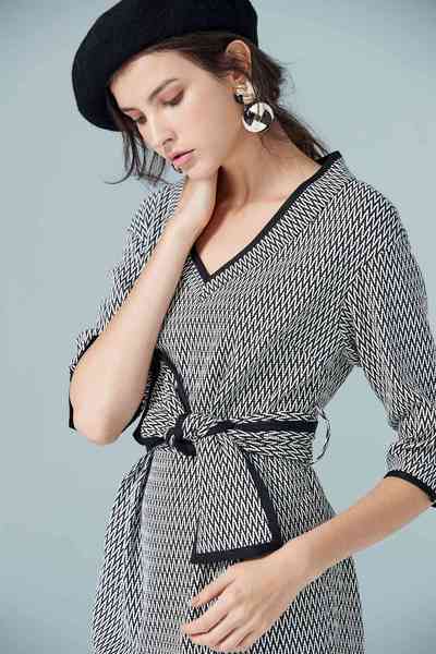 Houndstooth dress