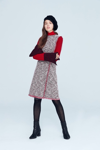 Elegant vintage classic design sleeveless dress