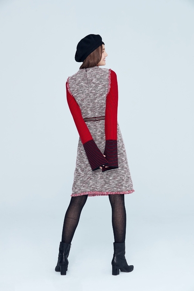 Elegant vintage classic design sleeveless dress
