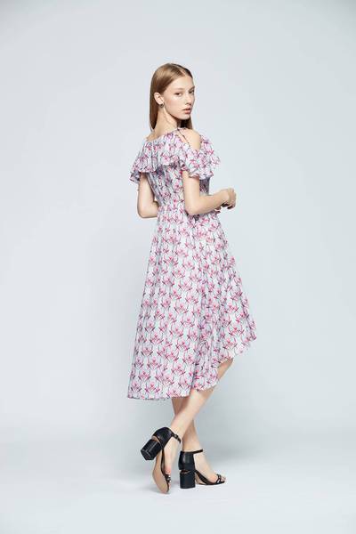 Elegant floral fashion dress