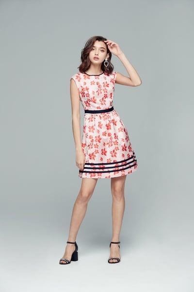 Vintage pattern design dress