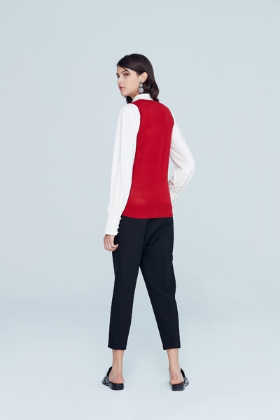 Color matching classic vest