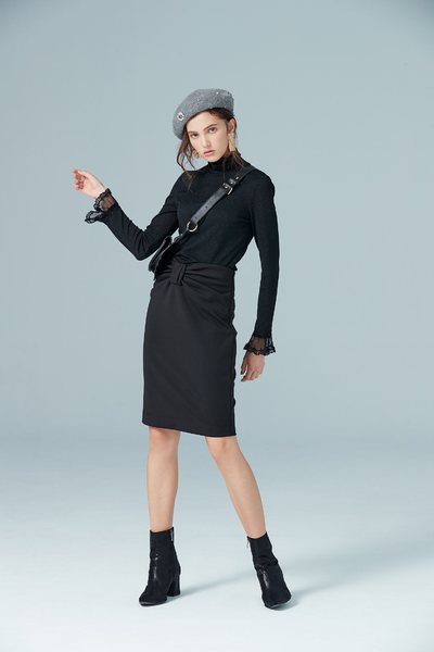 lace spliced blouse