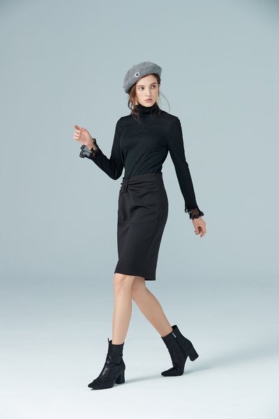 lace spliced blouse