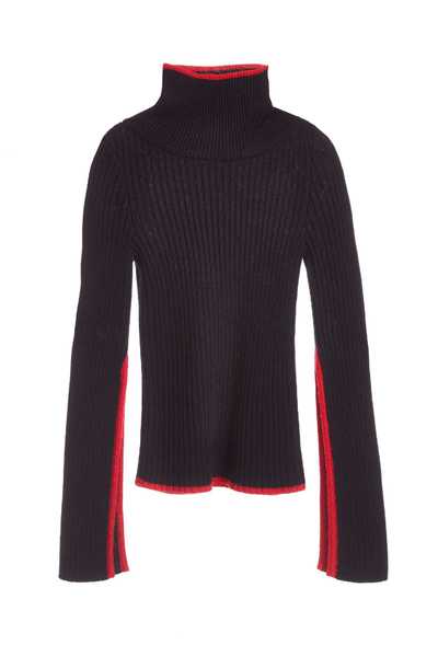 High-neck color matching classic top