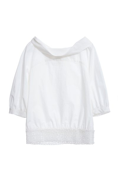 Classic elbow-length sleeve top