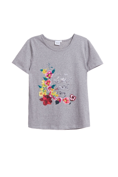 Romantic flower T-shirt