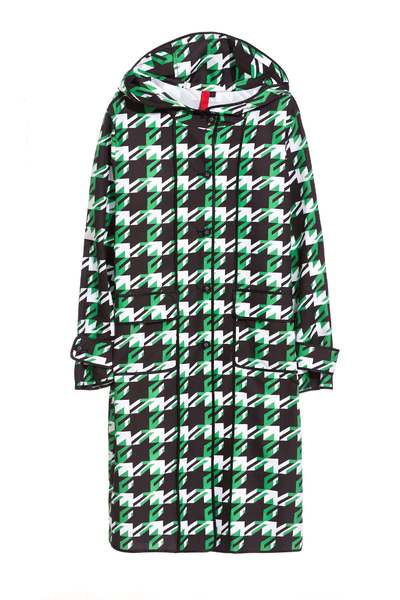 Houndstooth Pop Design Long Sleeve Jacket