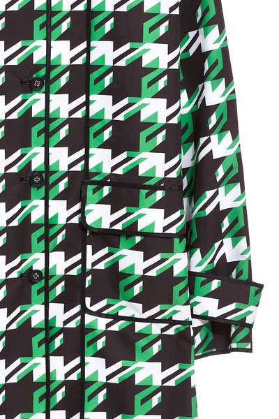 Houndstooth Pop Design Long Sleeve Jacket