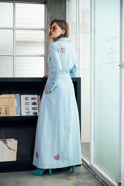 Casual single breasted dress