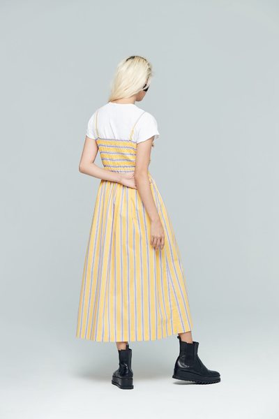 Bright striped design dress