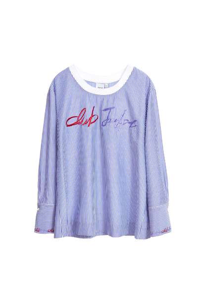 Straight striped pop top