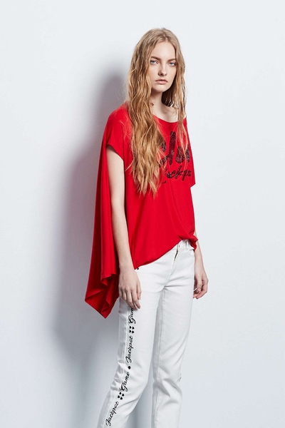 Irregular fashion design tops