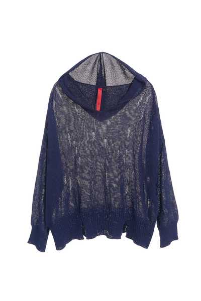 Hooded fashion long-sleeved top